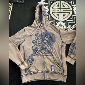 BUNDLE Vintage Brown zip up Hoodie Size XL/XXL